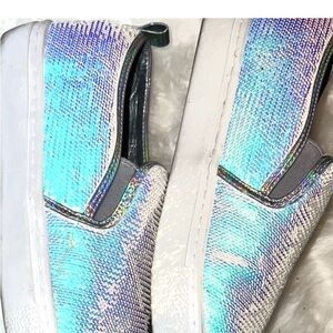 Holographic Slip-On Sneakers